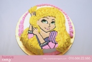 Hướng dẫn làm bánh sinh nhật công chúa Rapunzel tóc vàng tặng bé gái - How to make a Rapunzel cake