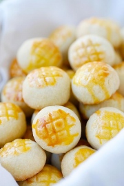 Công thức và cách làm bánh nhân dứa -  Pineapple Cookies của CHỊ NHÂN NGUYỄN