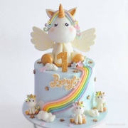 Top 10 mẫu bánh sinh nhật ngựa kỳ lân unicorn đẹp nhật