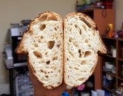 WHOLEWHEAT BATARD - Bánh mì nguyên cám men tự nhiên sourdough
