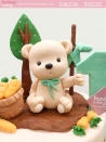 Bánh sinh nhật con gấu đẹp đáng yêu