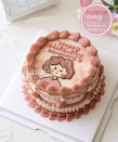 Bánh sinh nhật vẽ phong cách đẹp Hàn Quốc