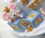 Bánh sinh nhật hình con chuột đáng yêu
